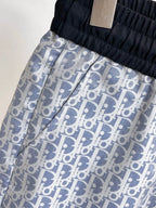 Label Badge Monogram Printed Shorts