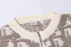All‑Over Zip Sweater Cardigan