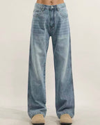 Vintage Washed Denim Jeans