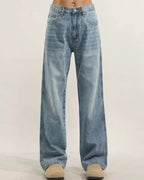 Vintage Washed Denim Jeans