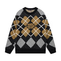 Argyle Letter Sweater