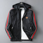Stripe Casual Hooded Jacket