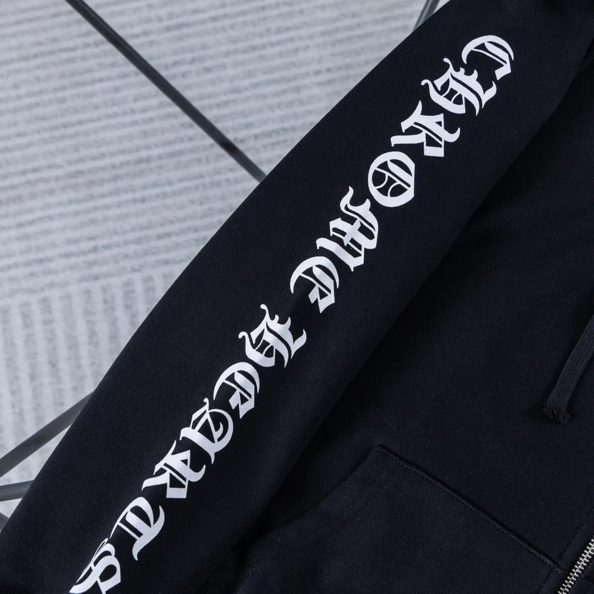 New Scroll Sanskrit Zip-Up Jacket