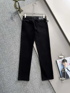 Classic Label Slim Straight Jeans