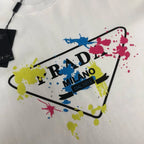 Triangle Spray Paint Print T-shirt