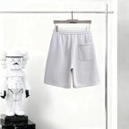 Zip‑Pocket Side‑Panel Drawstring Sweat Shorts