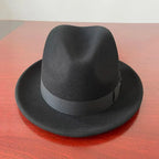 Men’s Short Brim Wool Fedora Hat