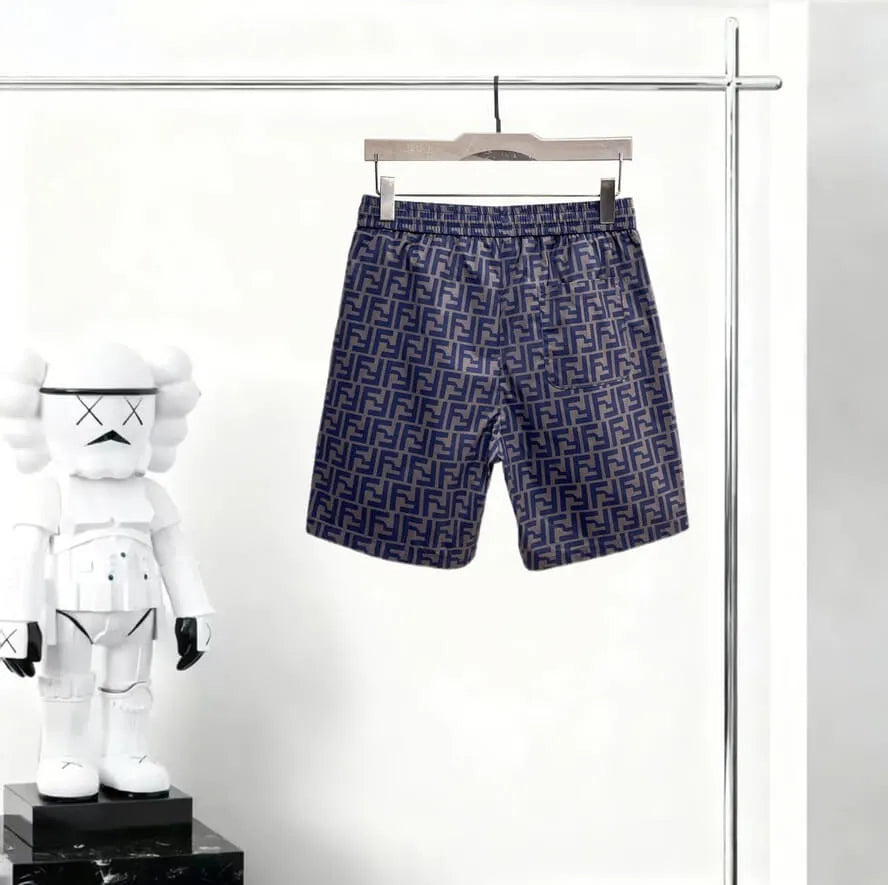 Full FF Monogram Printed Casual Shorts