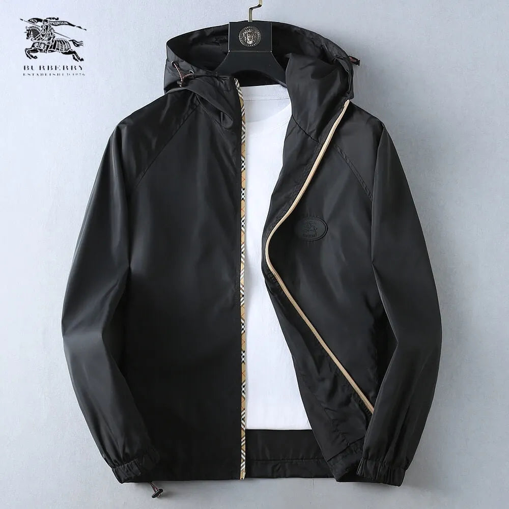 Horse Emblem Casual Hooded Jacket