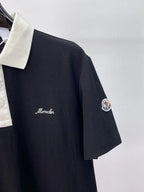Letter Embroidery Polo Shirt