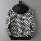 Monogram Spliced Hooded Jacket
