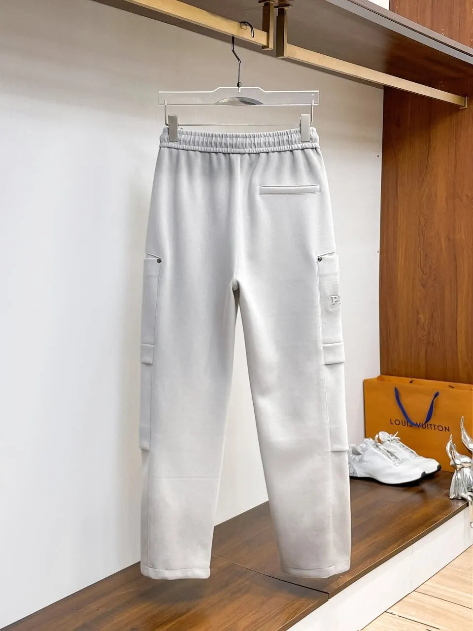 Dual‑Cargo Pocket Triangle   Pants