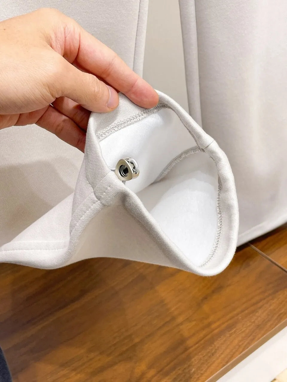 Side Embossed   Drawstring‑Hem Pants