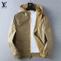 Square Patch Casual Hooded Jacket