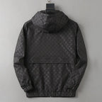 Dark Pattern Casual Hooded Jacket