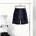 Contrast‑Stitch Patch‑Pocket Shorts