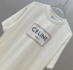 Square Frame Letter Print T‑Shirt