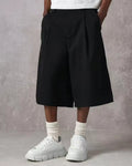 Pleated Wide‑Leg Summer Dress Shorts