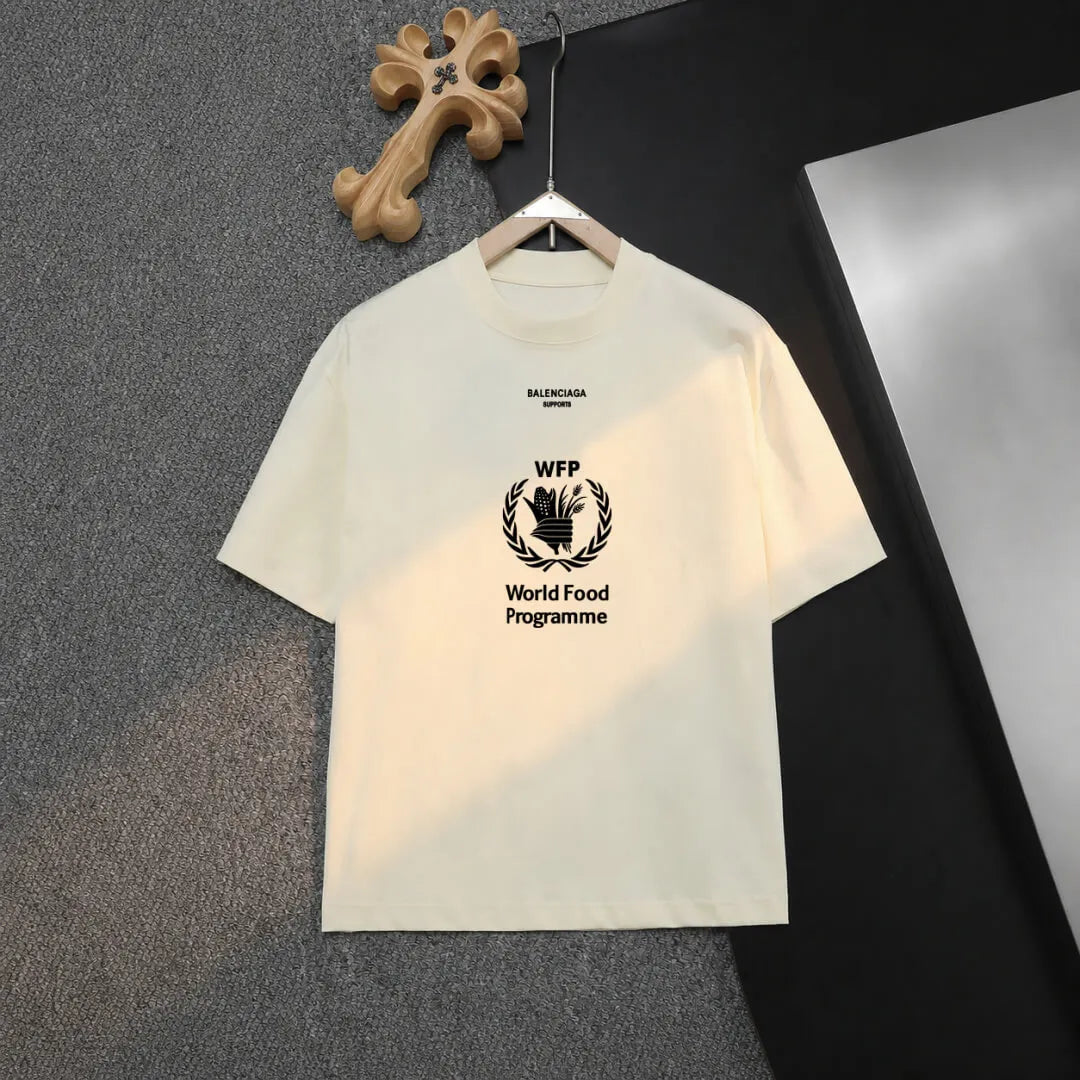 Laurel Badge Letter Short‑Sleeve T-shirt