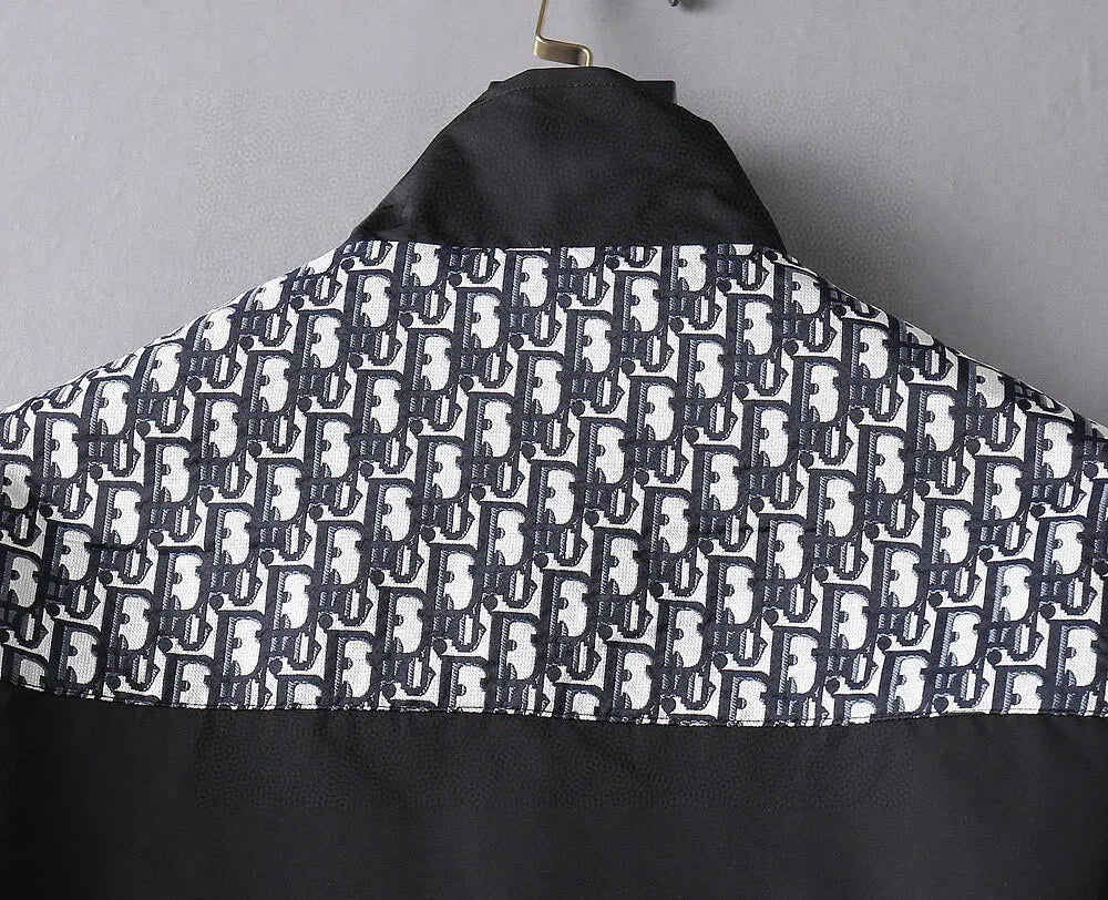 Mixed Print Cargo Pocket Jacket