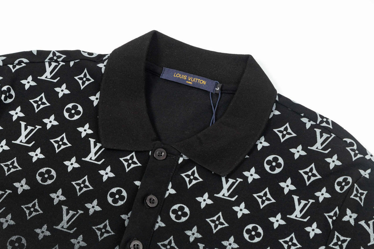 Gradient Full Print Polo Shirt