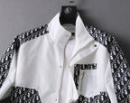 Mixed Print Cargo Pocket Jacket