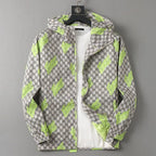All‑Over Monogram Graffiti Hooded Jacket