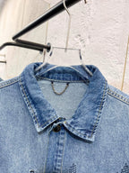 Denim Lapel Single Jacket