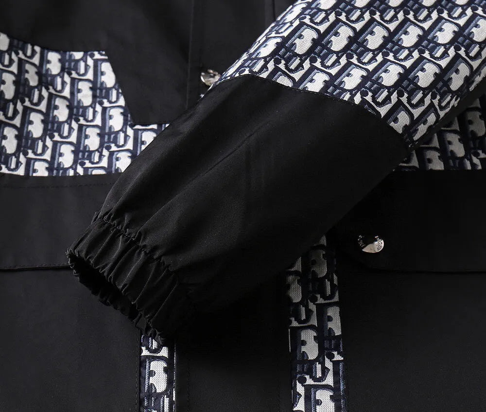 Mixed Print Cargo Pocket Jacket