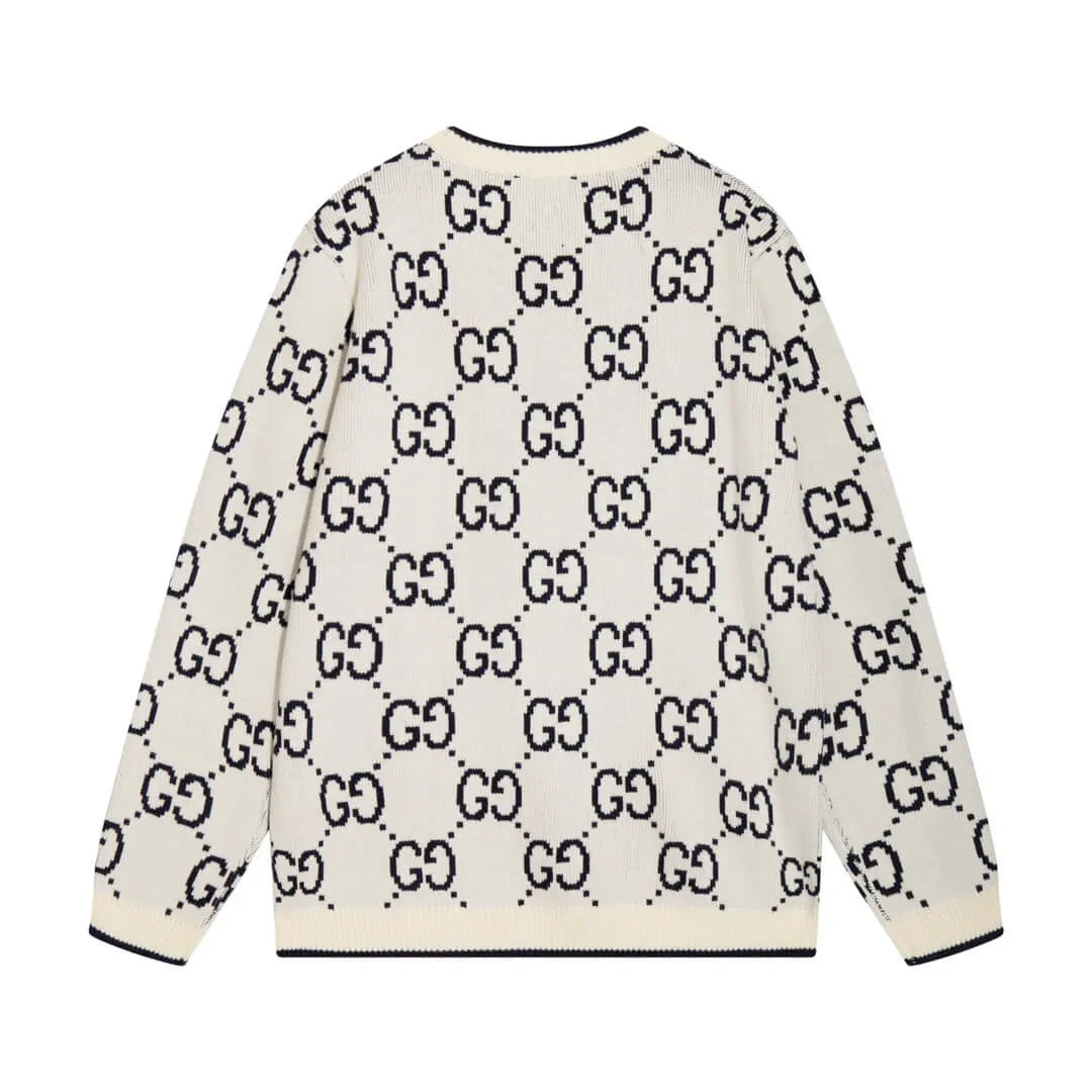All‑Over Monogram Sweater