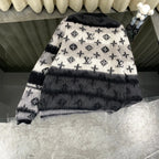 Gradient Mohair Jacquard Cardigan Jacket