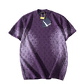 Gradient Jacquard LetterT-Shirt