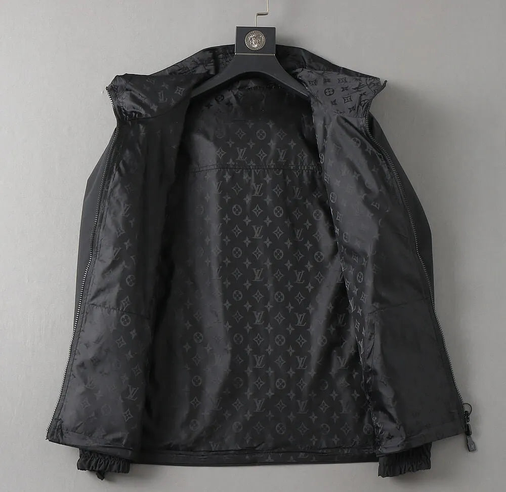 Monogram Lined Reversible Hooded Jacket