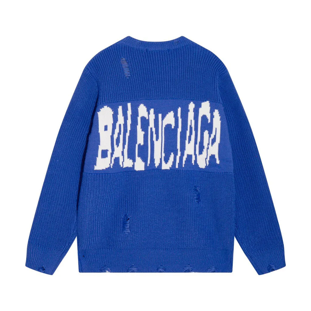Distressed Crewneck Sweater