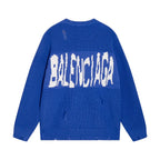 Distressed Crewneck Sweater