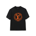 Orange Circle Badge Letter T-Shirt