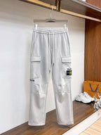Badge Patch Multi‑Seam Cargo sweatpants
