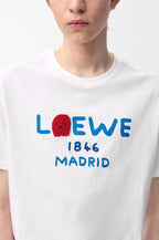 Blue Letter Print T‑Shirt