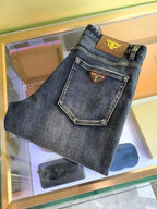 Triangle Emblem Jeans