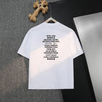 Multi‑Language Text Crew Neck T‑Shirt