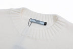 Tone‑on‑Tone Logo Cream Sweater