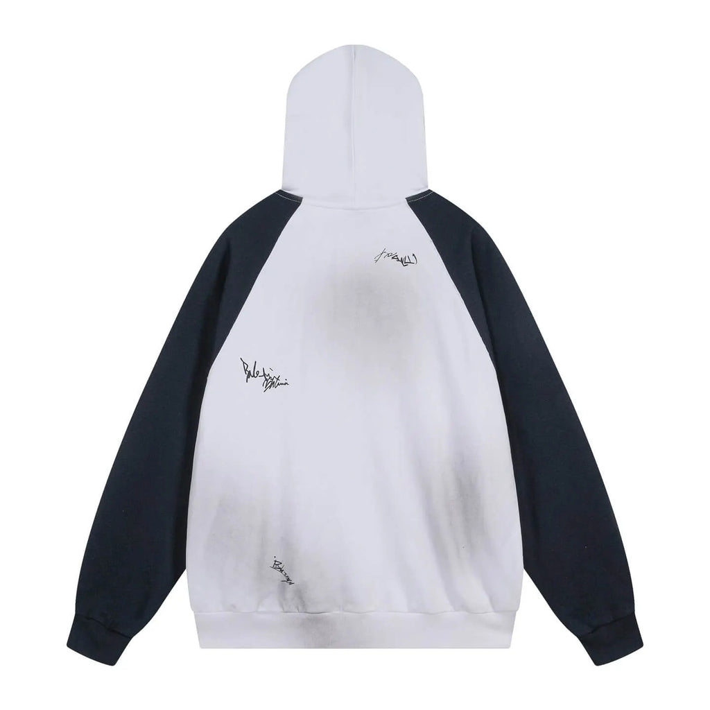 Raglan Sleeve Color-Block Signature Jacket