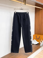 Side Repeating   Print Loose‑Fit Pants