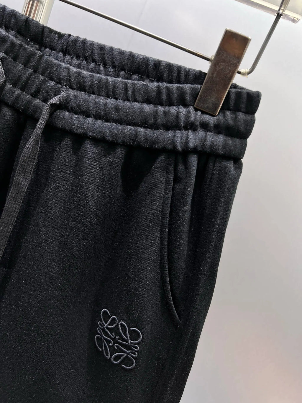 Geometric Embroidery Loose Straight Pants