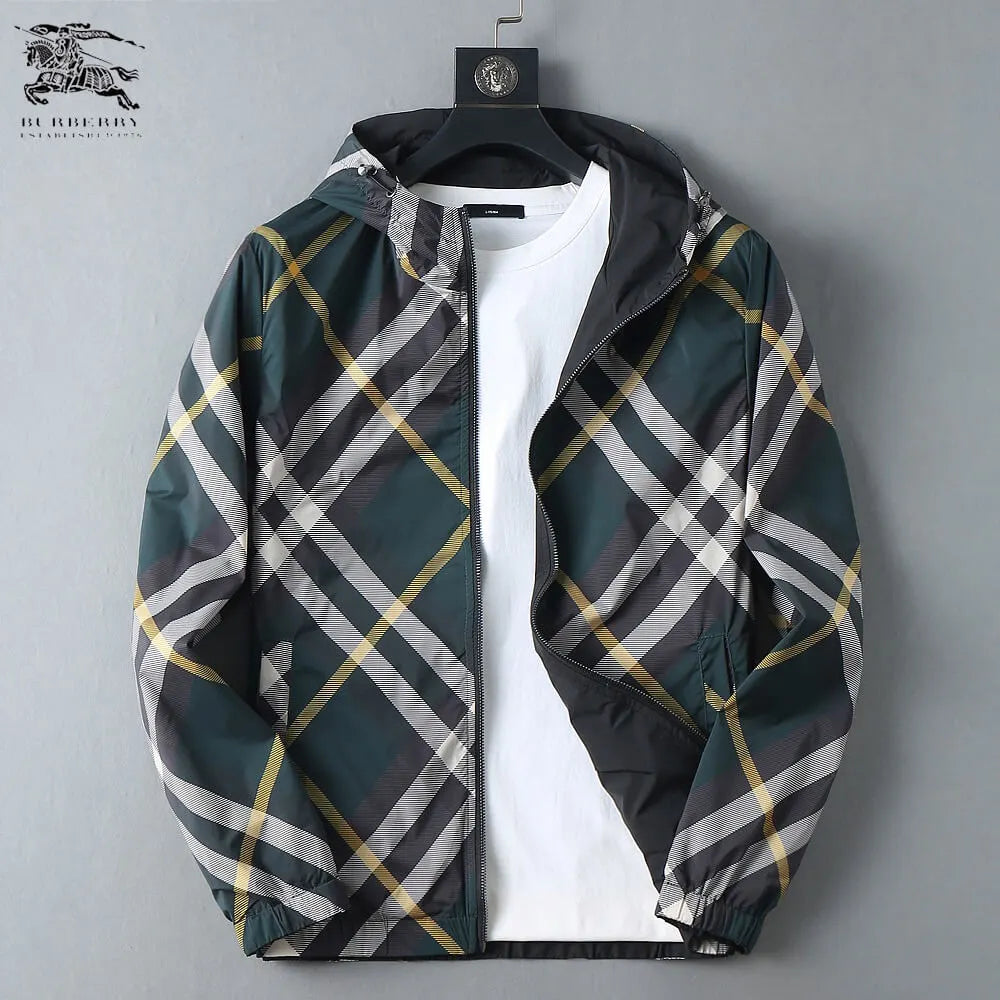 Plaid Lined Reversible Hooded Zip‑Up Jacket
