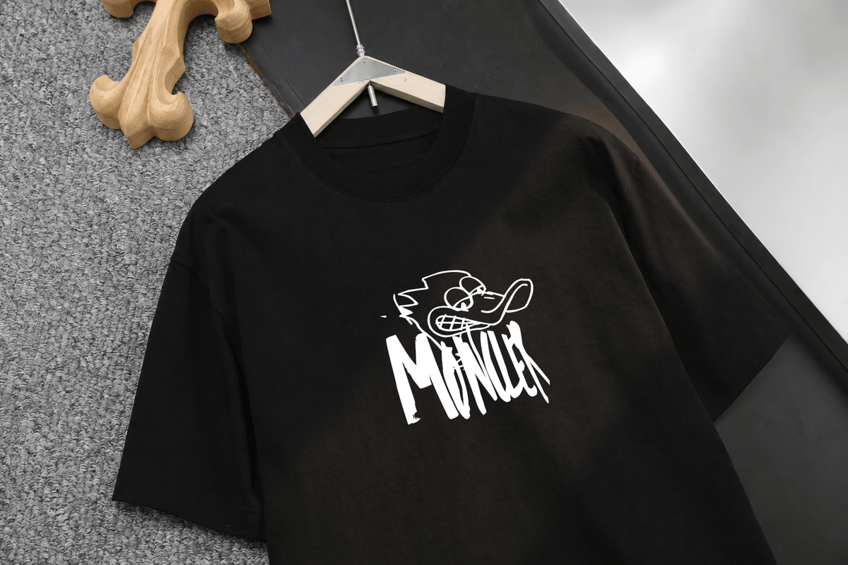 Graffiti Duck Letter Print T‑Shirt