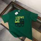 Color-block Logo Printed Pure Cotton Short Sleeve T-shirt