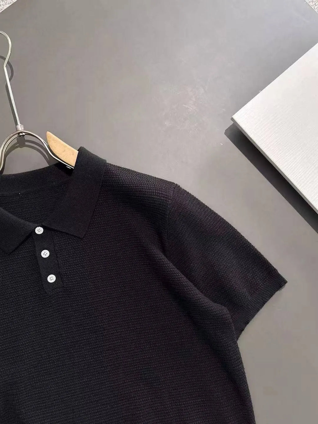 Horse Embroidery Collared Polo Shirt