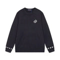 Cuff Embroidered Crew Sweater