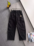 Badge Embroidery Multi-Pocket Cargo Pants